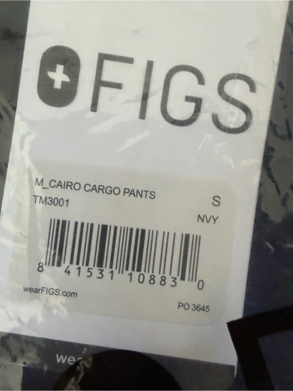 FIGS Mens’s Cairo Cargo Pants Navy size S Scrub Pants NWT in bag